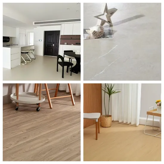 Free Samples Unilin Click Waterproof Plastic Rigid Click Core PVC/Laminate/WPC//Lvt/Espc/Wood Grey Hybrid Sports Spc Vinyl Floor with EVA IXPE Pad for Hotel