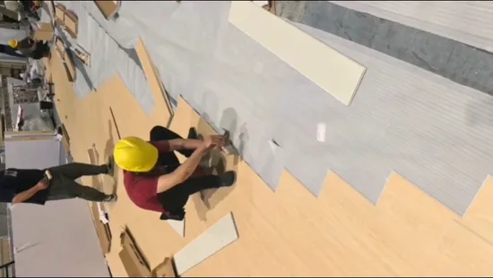 Customized Color Waterproof 1220*183 4mm 5mm Thickness Spc Flooring
