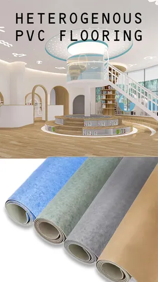Waterproof Commercial PVC Floor Roll 2mm 3mm Sheet Plastic Vinyl Flooring