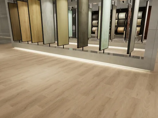 4mm 5mm 6mm 7mm 8mm Luxury 100% Waterproof UV Coating Unilin Click with IXPE Formaldehyde and Voc Free Rigid Core Hybrid Piso Vinyl Spc Flooring 