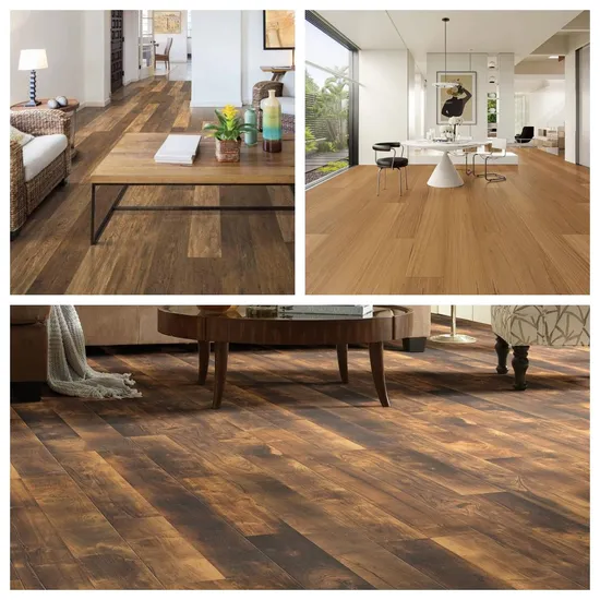 Wholesale Wood Grain 5mm 6mm 7mm Spc Flooring Interlocking Click Lock Luxury Vinyl Plank Flooring 