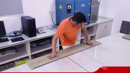 Recycled Material Interloack Wood Grain Lvt Luxury Vinyl Flooring 