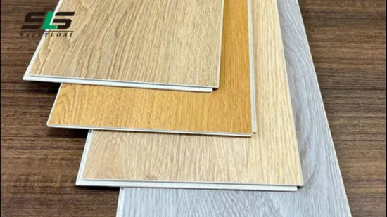 Easy Installation Click Emboss Durable4mm 5mm 6mm 7mm 8mm Grain Click Lock PVC Floor Lvt Flooring Wood Floor Hardword Flooring Floor Laminate Flooring Spc Floor 