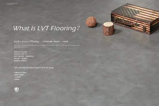 5mm Anti Scratch PVC Lvt Luxury Vinyl Tiles Dry Back/Looselay/Click/ Glue Down/ Vinyl /Spc/Laminate Flooring with Stone&Wood Grain E. I. R. /Embossed 